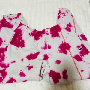 Nike Pink Tie-Dye Sweatpants